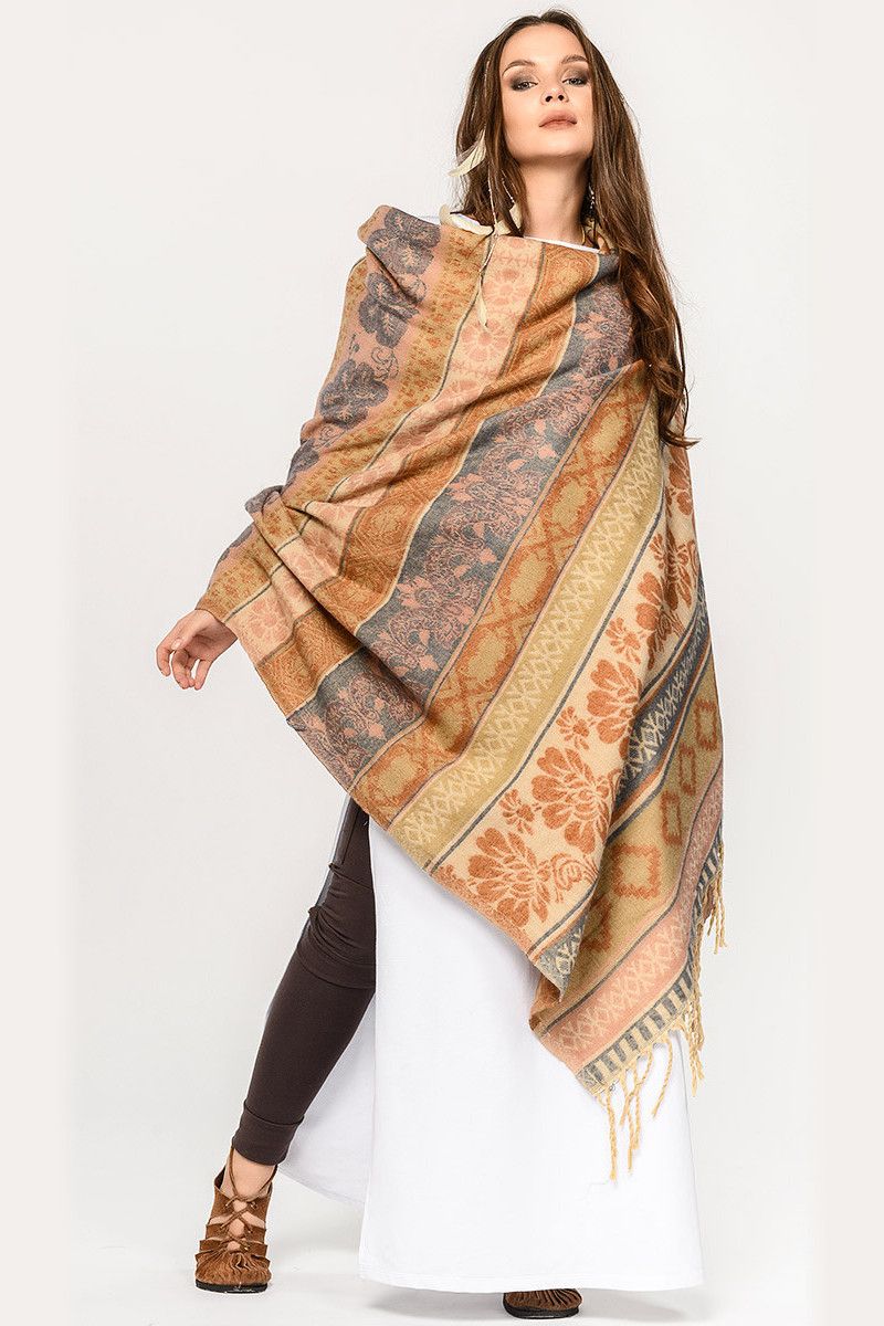 Плед этнический шерстяной Аддисон