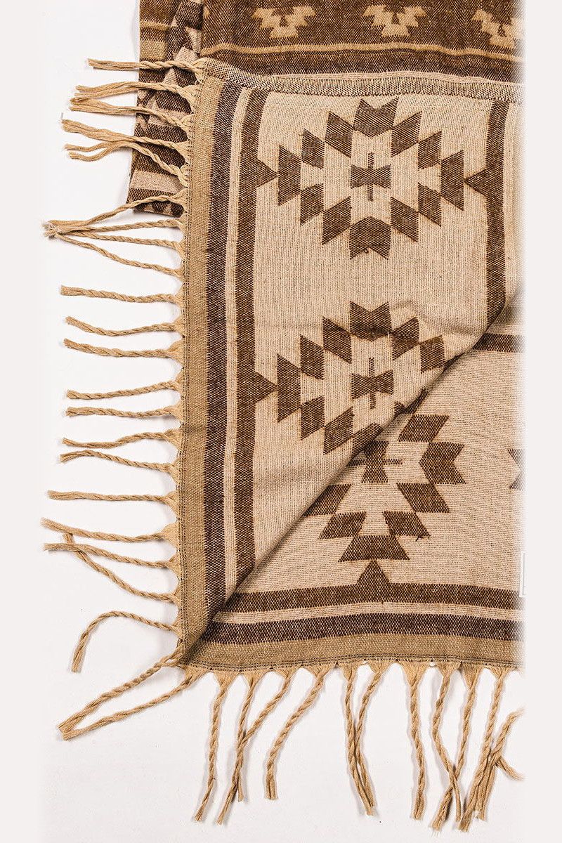 Теплый плед с узором Киннари