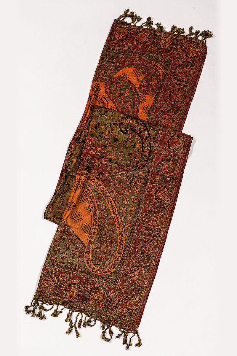 Шарф с узорами Мандава