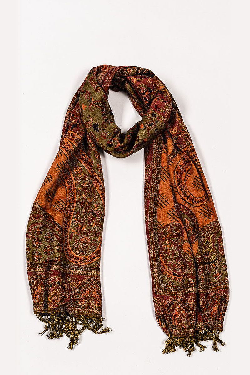 Шарф с узорами Мандава