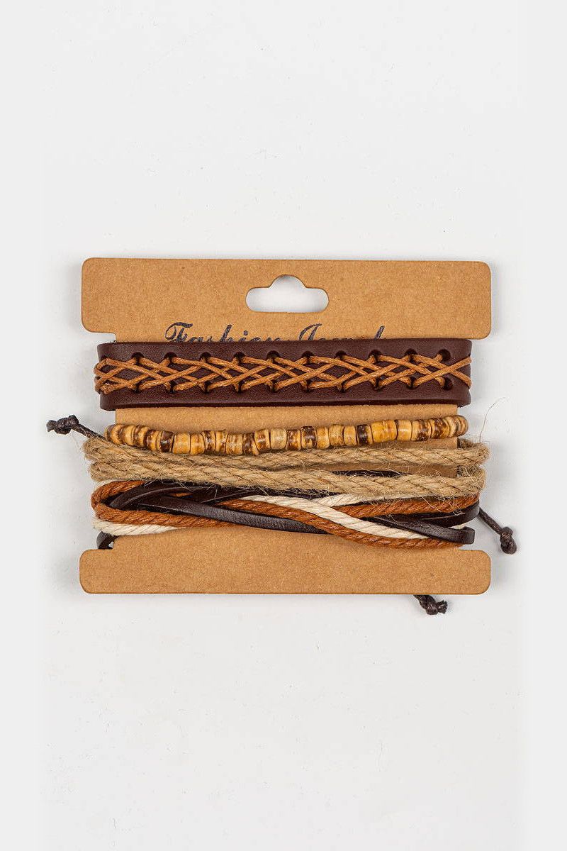 Плетеные браслеты на руку Олеандр