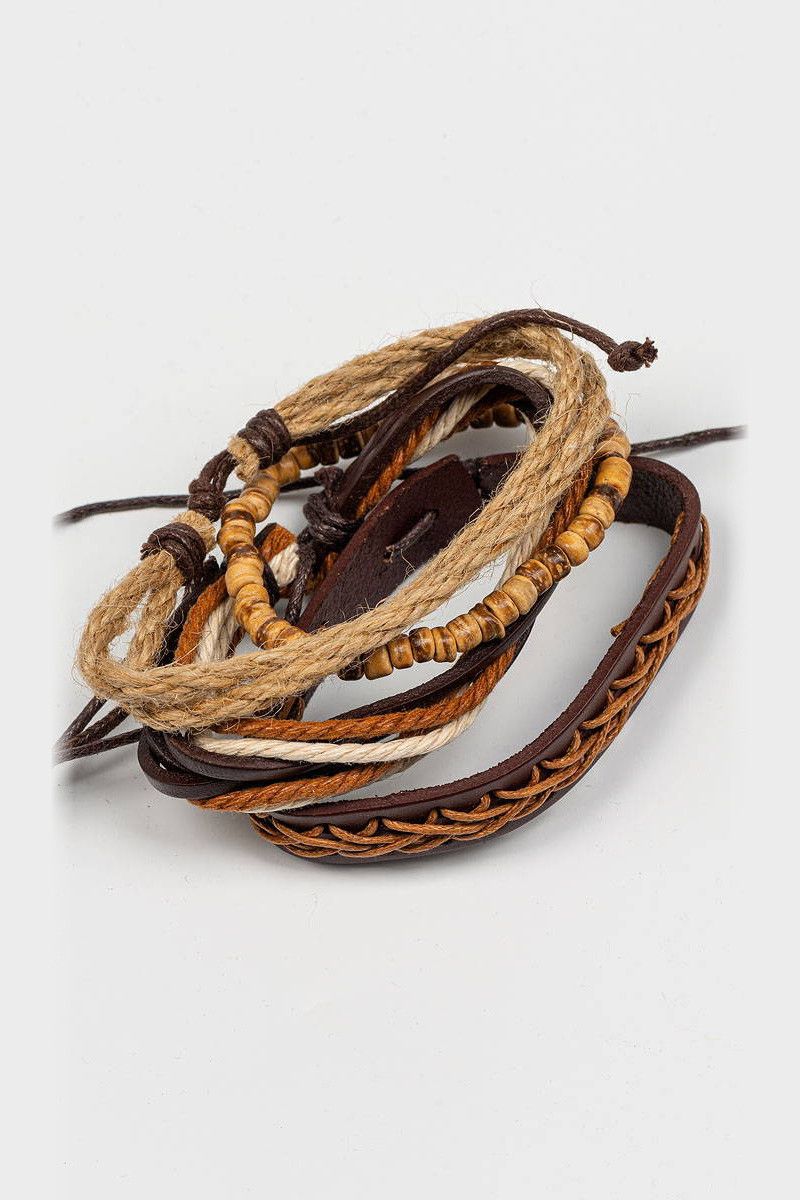 Плетеные браслеты на руку Олеандр