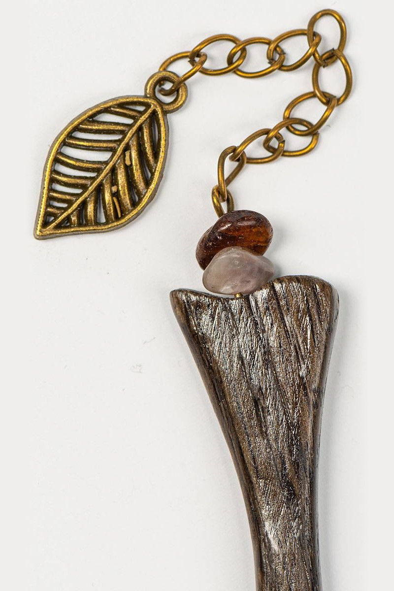 Шпилька деревянная Гибискус