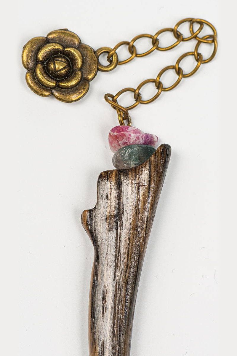 Деревянная спица для волос Эвкомис