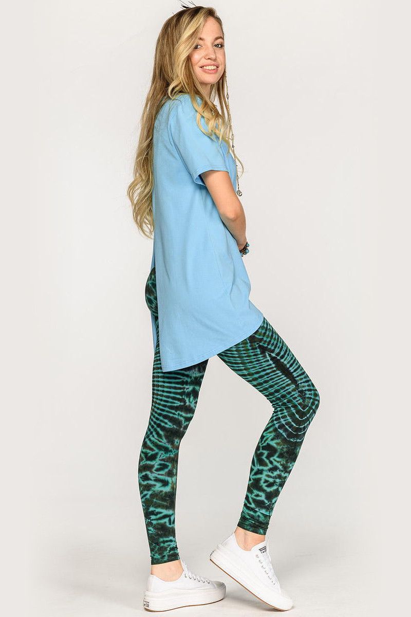 Голубая удлиненная футболка Кумкват