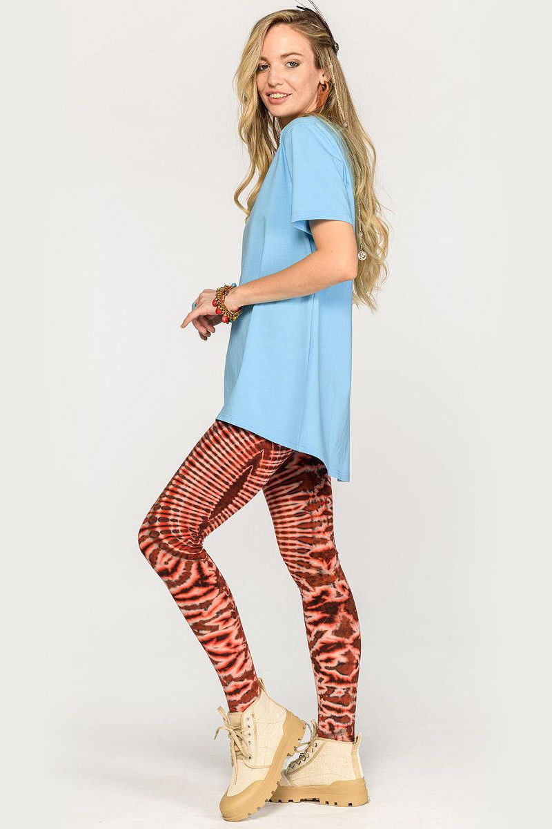 Голубая удлиненная футболка Кумкват