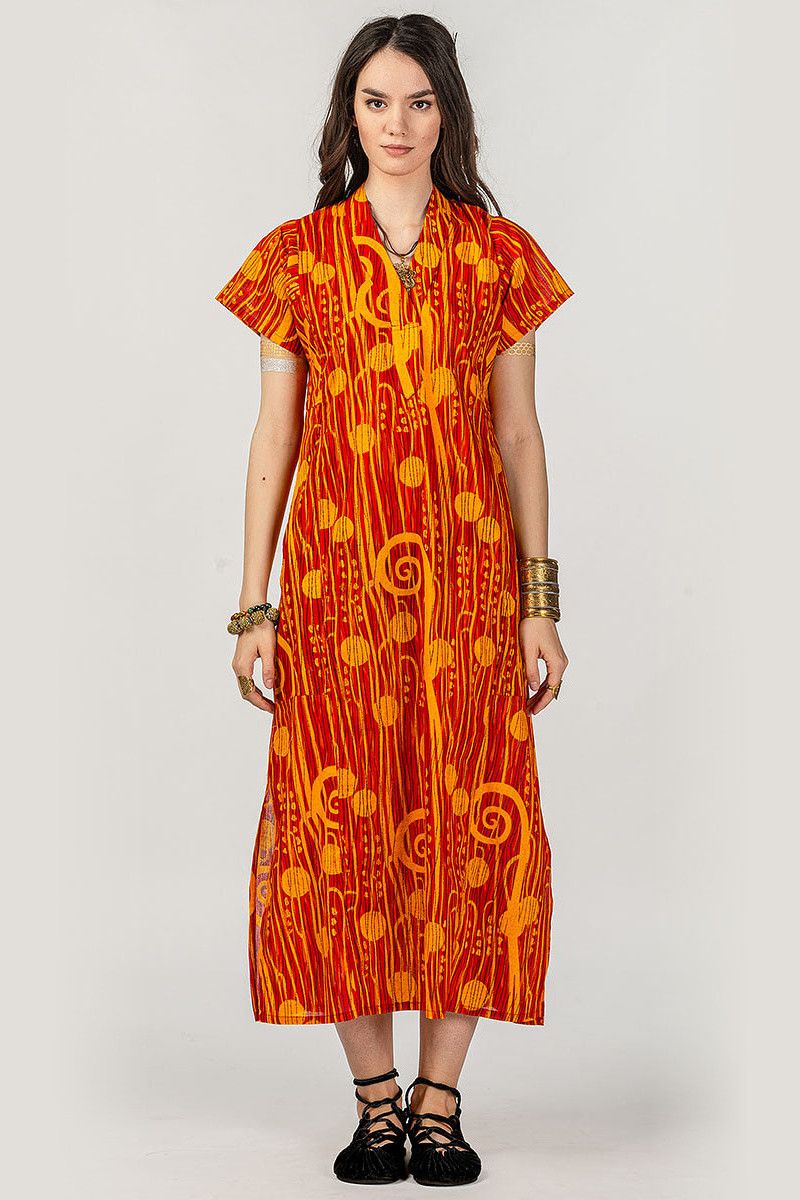 Платье оранжевое Нисса