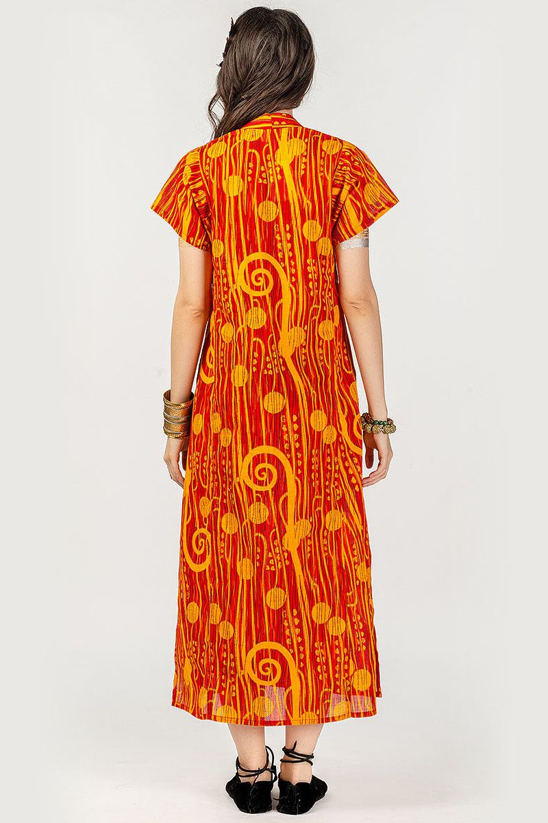 Платье оранжевое Нисса