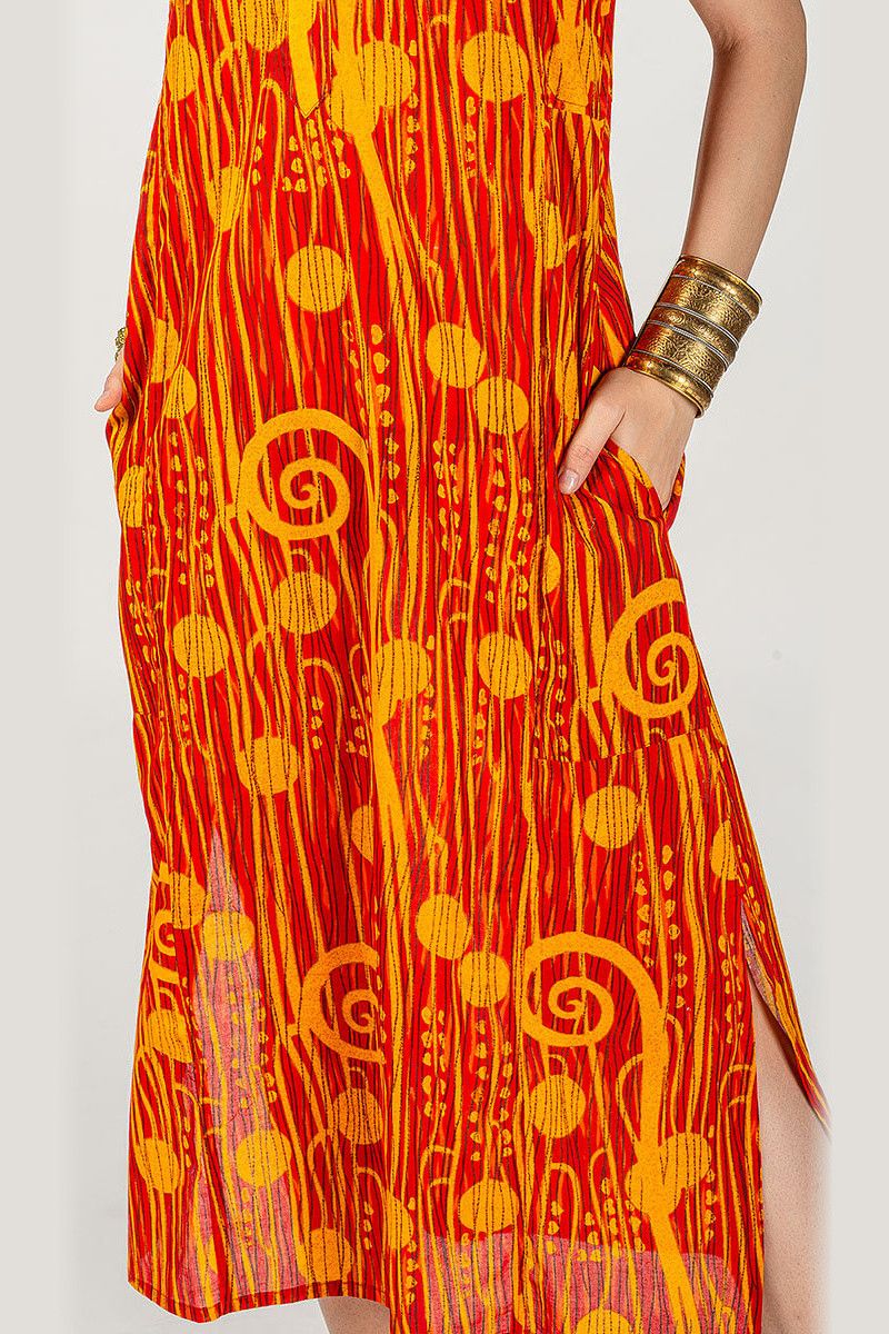 Платье оранжевое Нисса