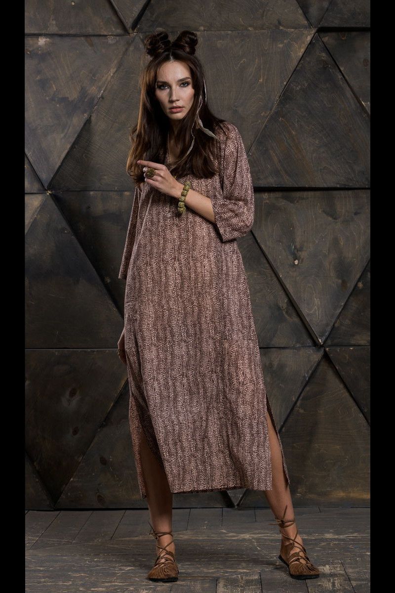 Длинное свободное платье Кларкия