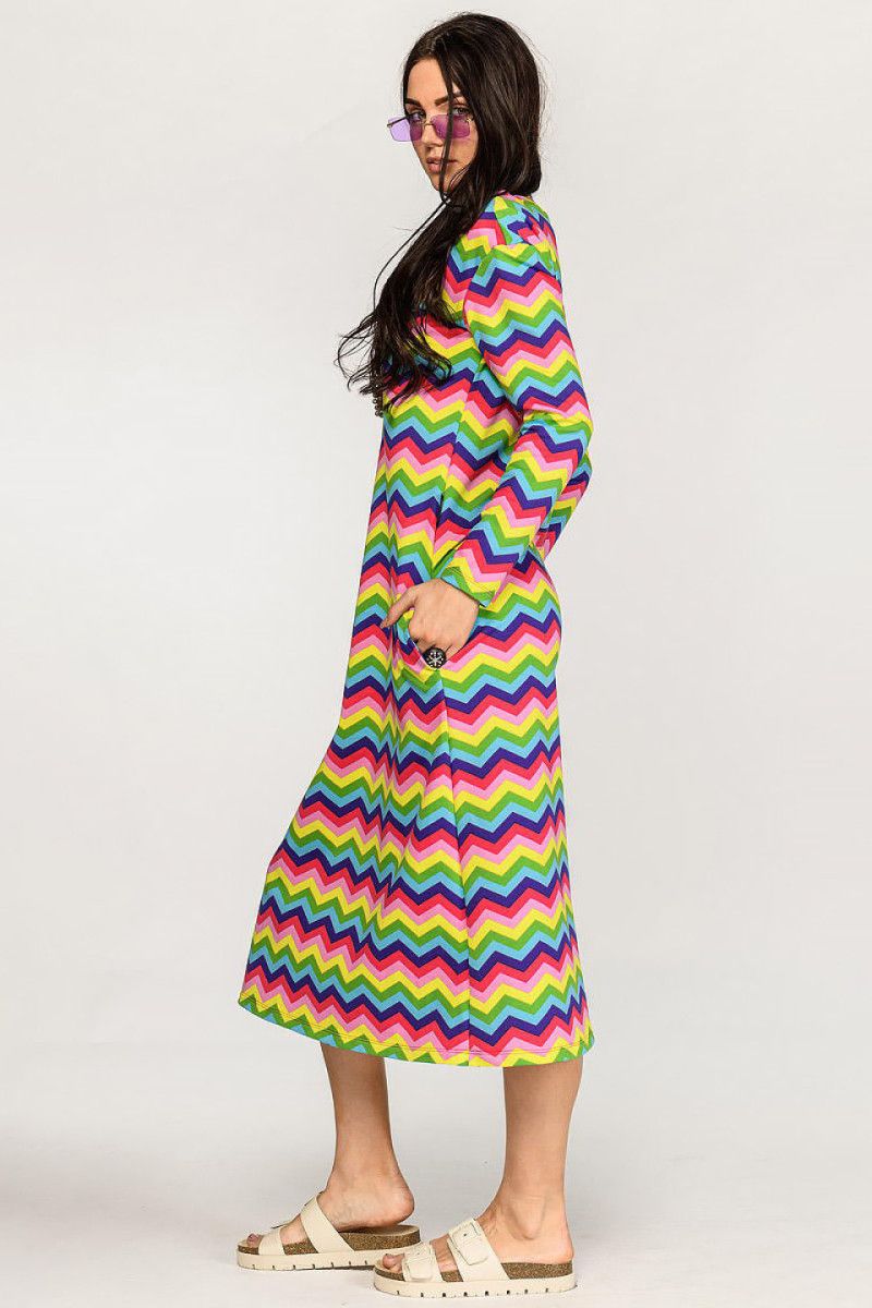 Длинное жёлтое платье трапеция Аукуба