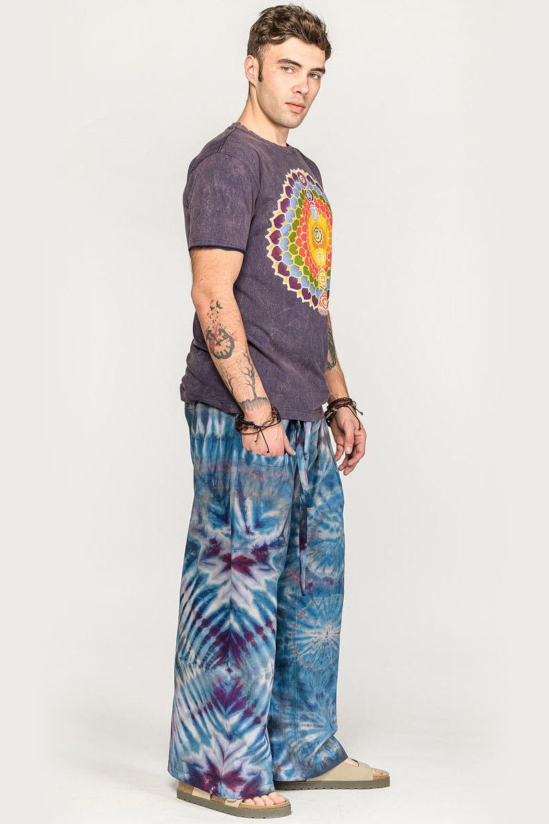 Голубые тайские штаны Макадамия