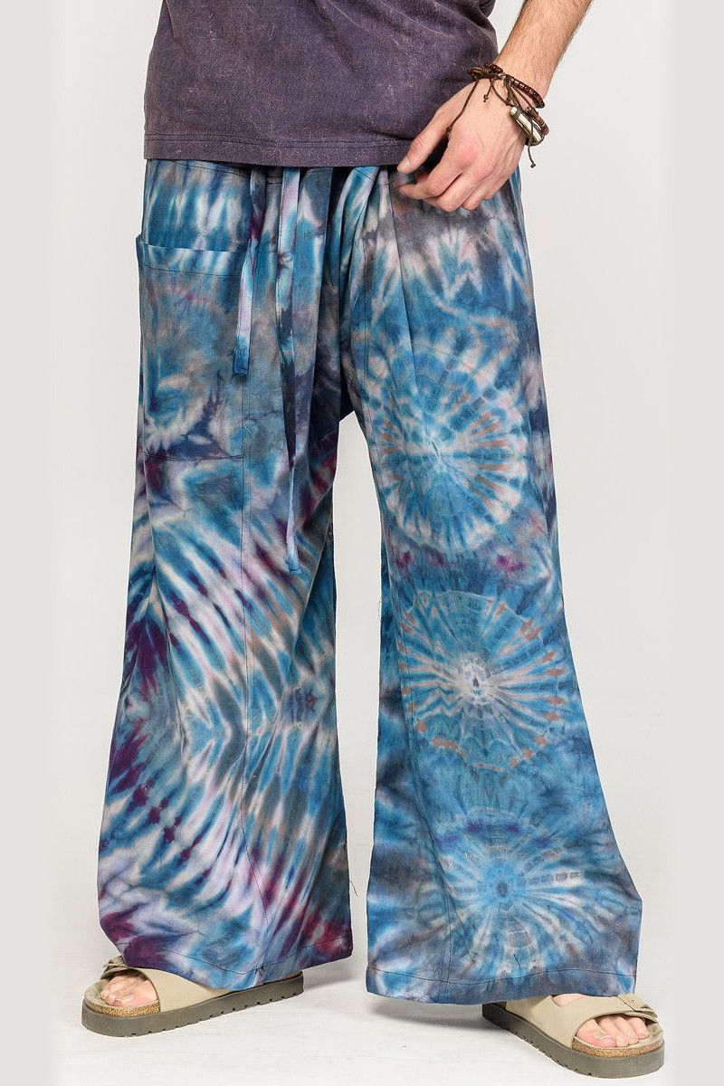 Голубые тайские штаны Макадамия