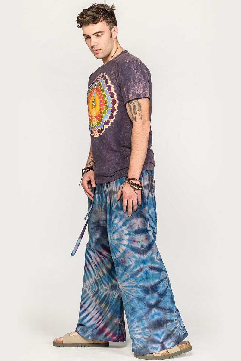 Голубые тайские штаны Макадамия