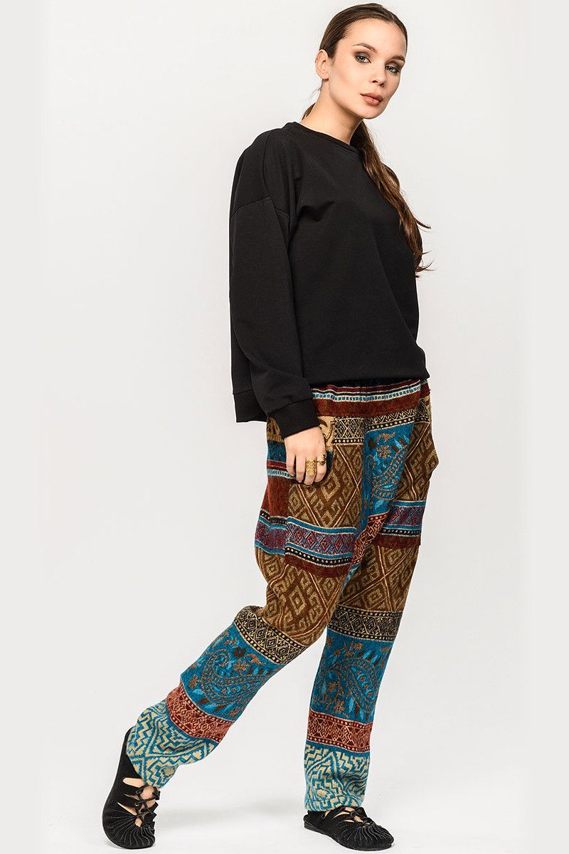 Шерстяные штаны с узорами Мальпигия