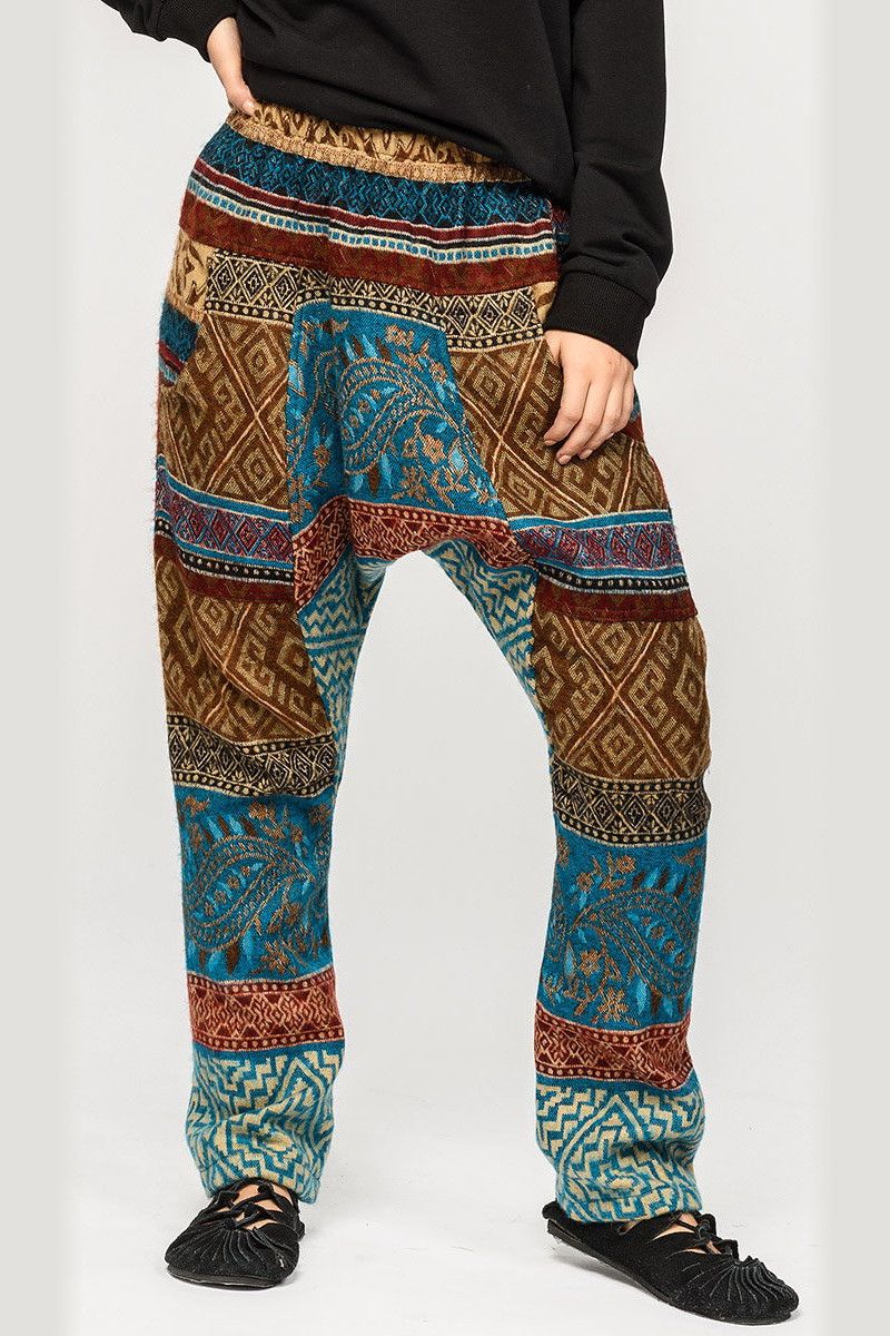 Шерстяные штаны с узорами Мальпигия