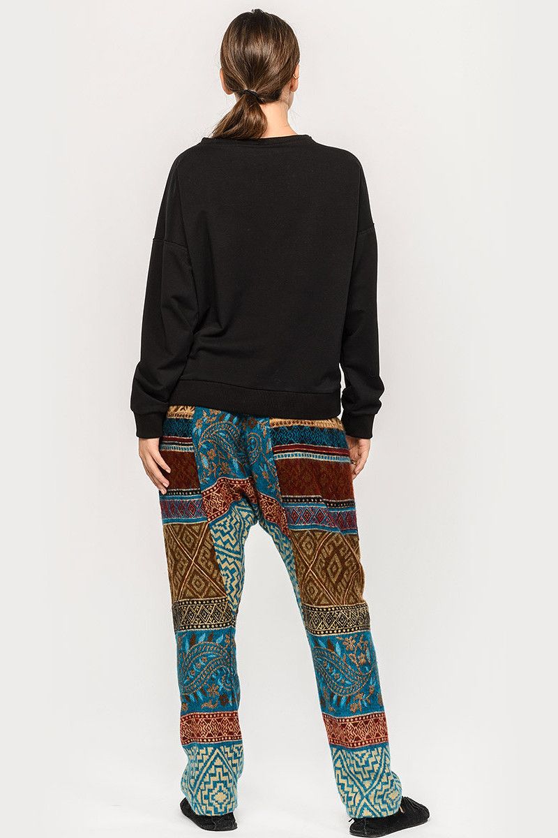 Шерстяные штаны с узорами Мальпигия