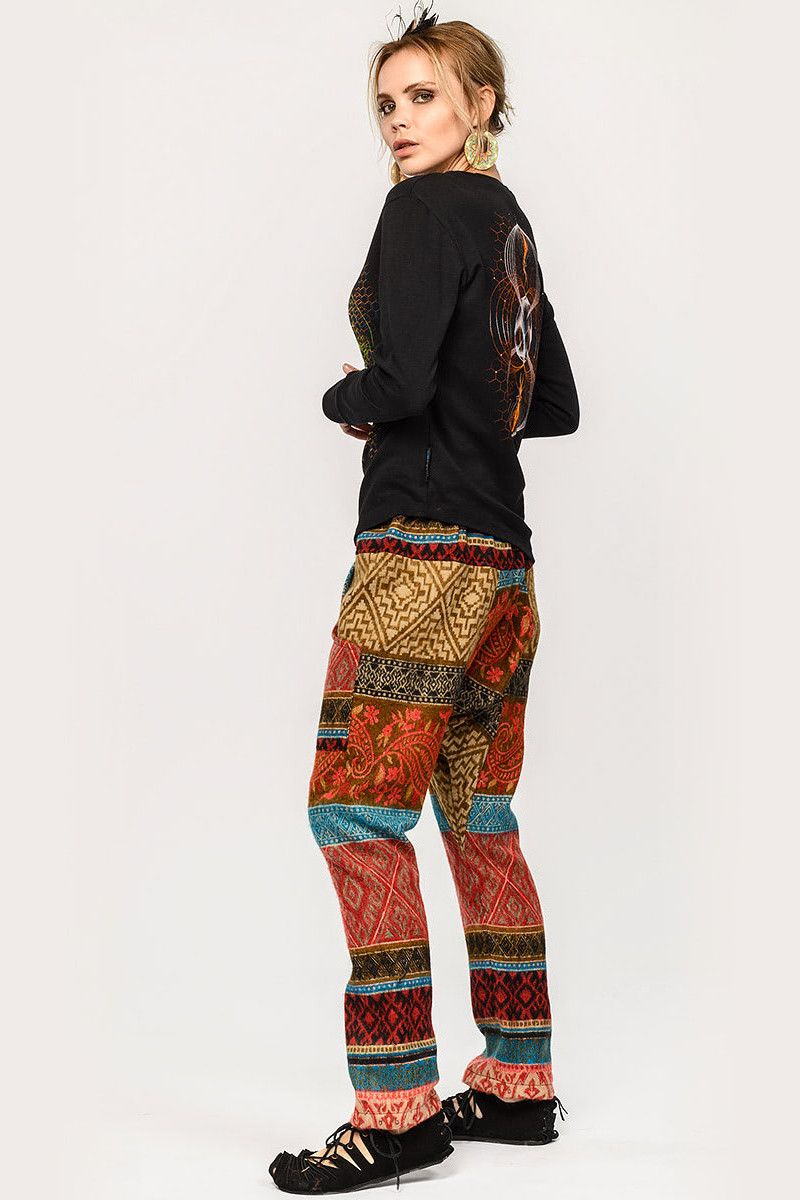 Этнические шерстяные штаны Муркотт