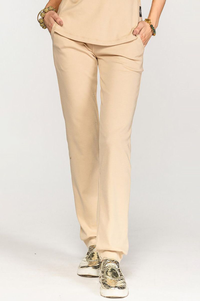 Прямые бежевые штаны Секвойя