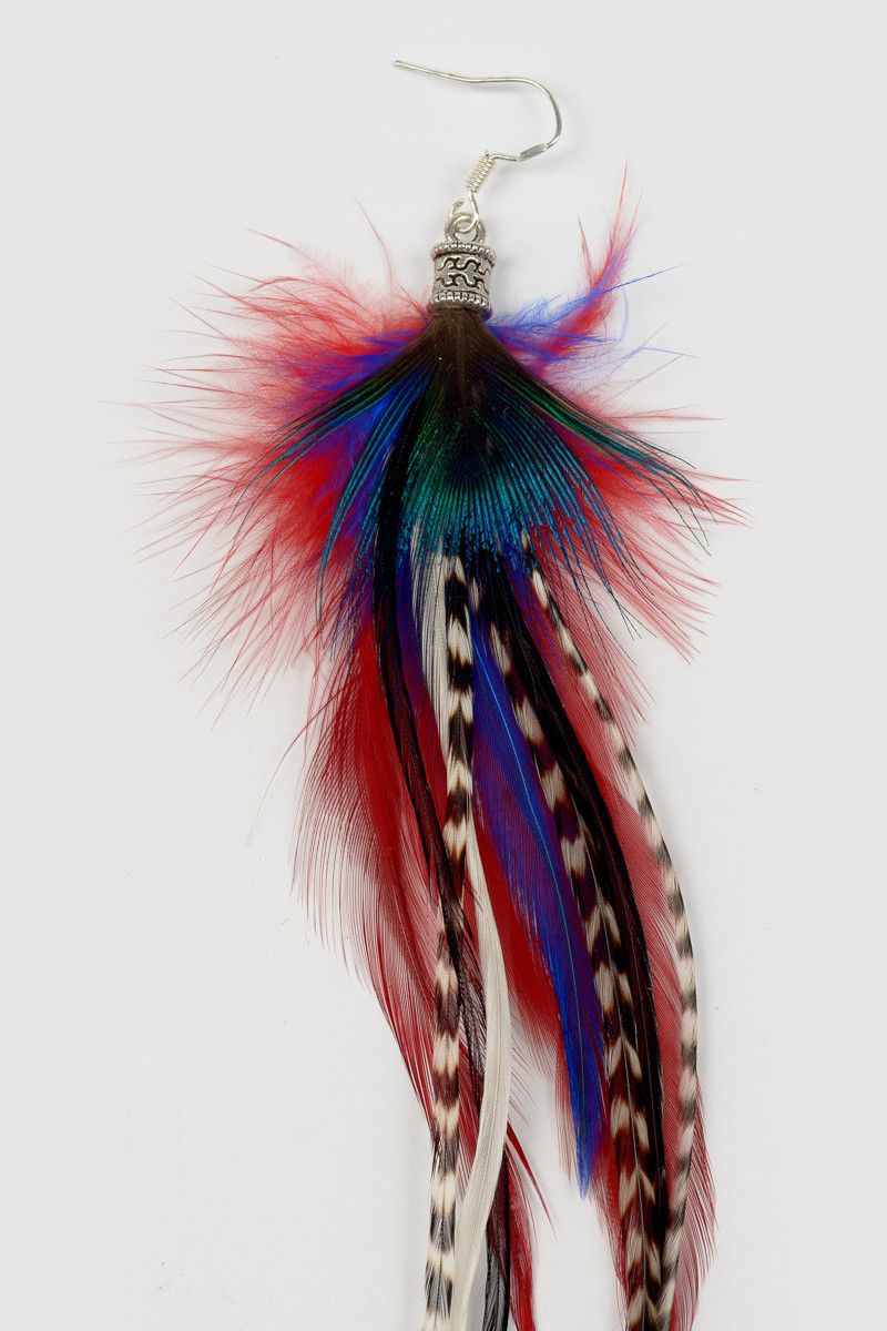 Серьга перо Имай