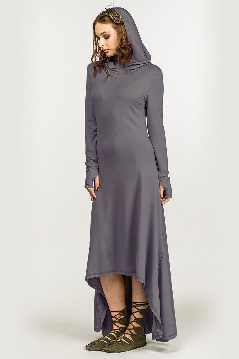 Авторское платье с капюшоном Алкаид