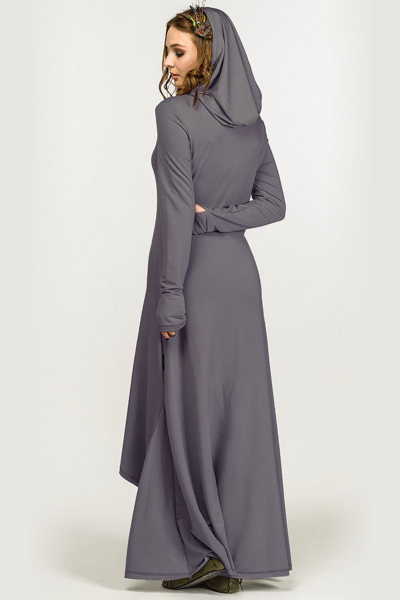 Авторское платье с капюшоном Алкаид