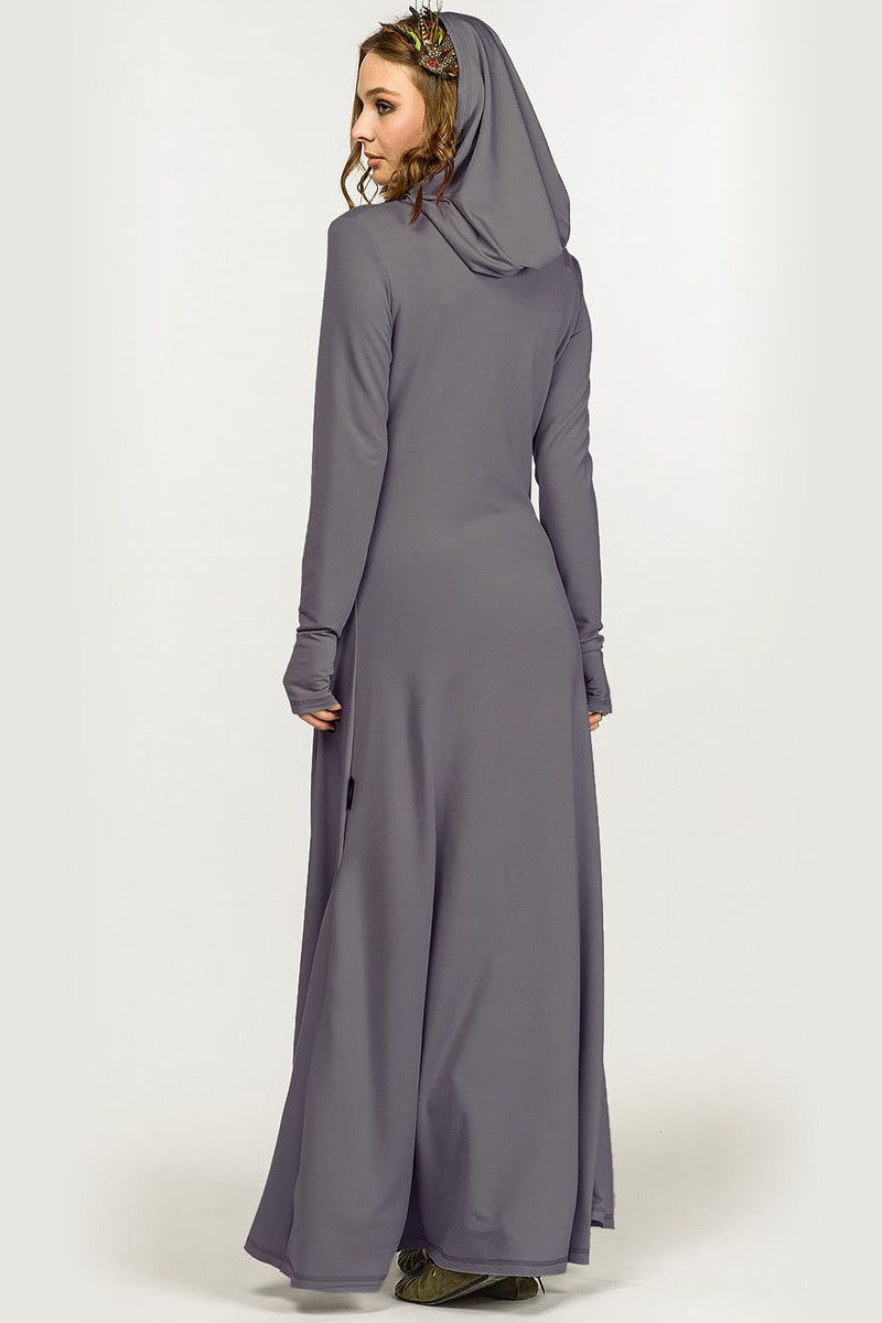 Авторское платье с капюшоном Алкаид