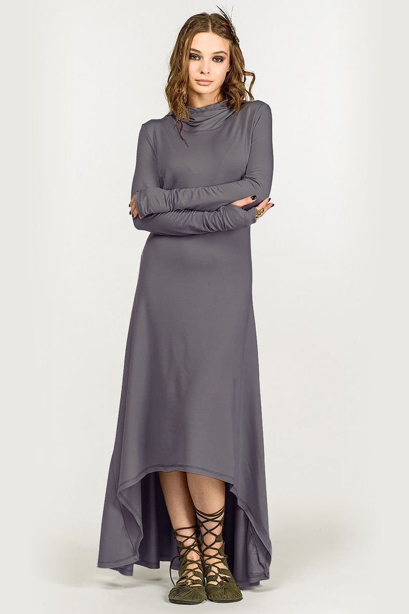 Авторское платье с капюшоном Алкаид