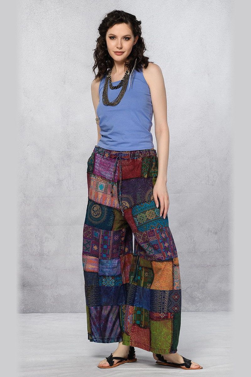 Цветные штаны на завязках «Люффа»