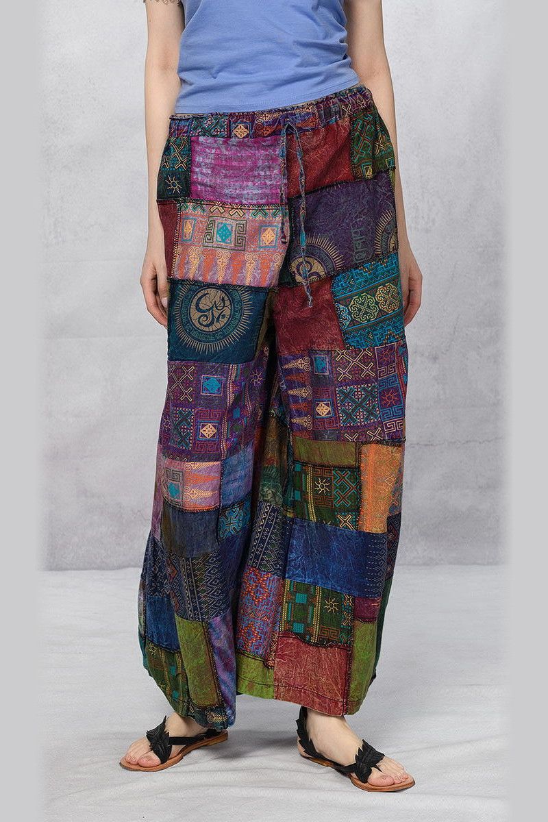 Цветные штаны на завязках «Люффа»