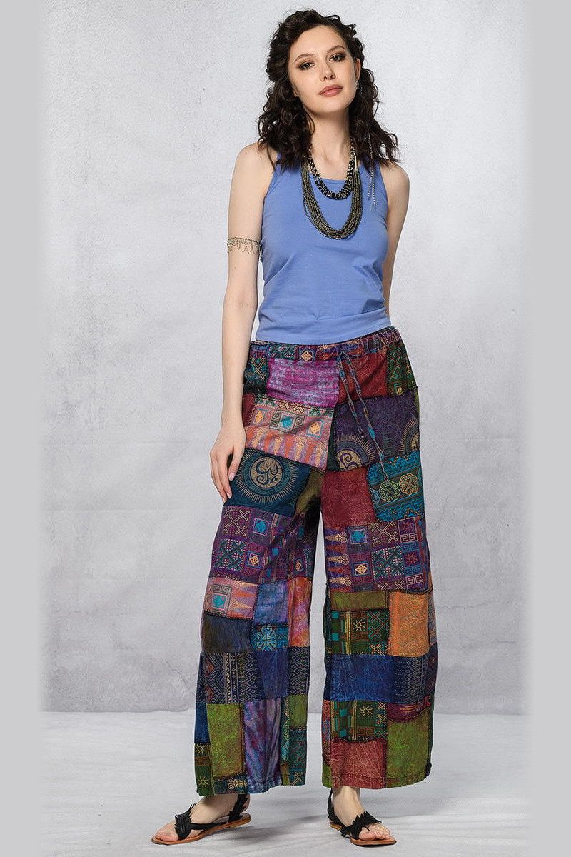 Цветные штаны на завязках «Люффа»