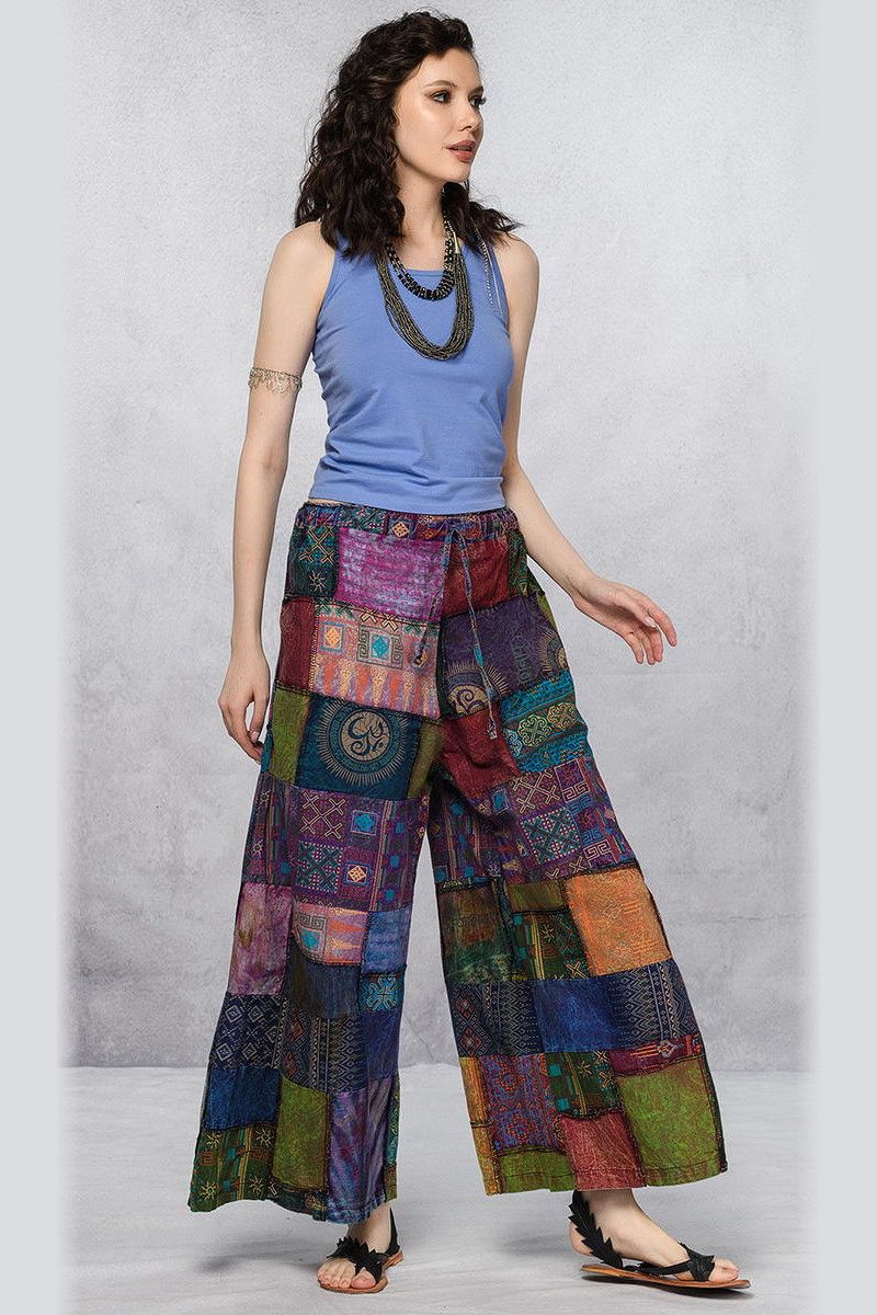 Цветные штаны на завязках «Люффа»