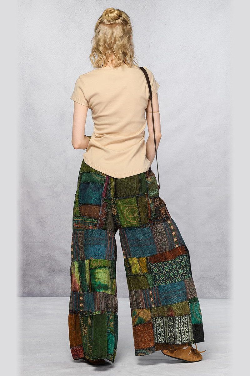 Разноцветные широкие штаны Сарок