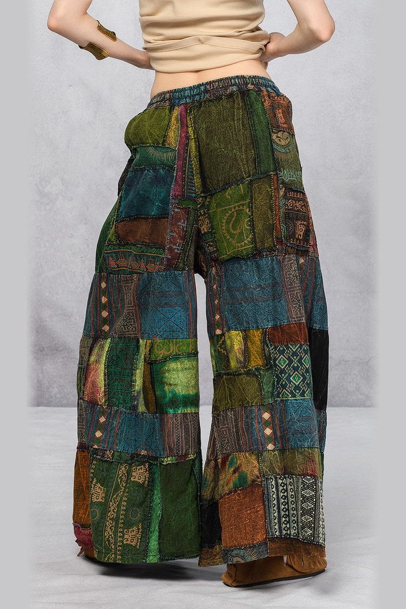 Разноцветные широкие штаны Сарок