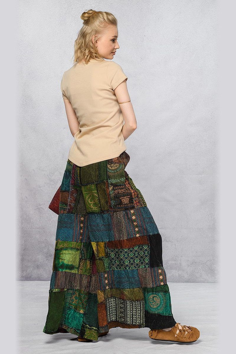 Разноцветные широкие штаны Сарок