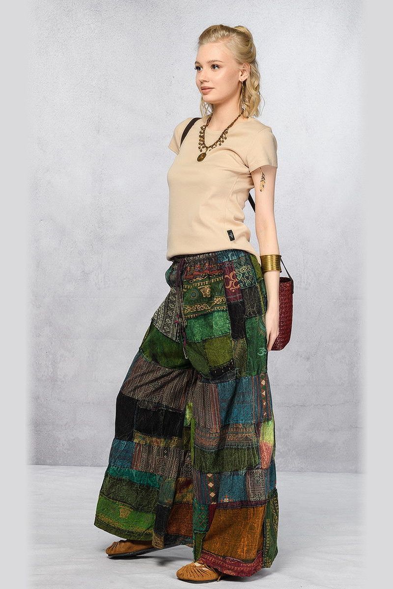 Разноцветные широкие штаны Сарок