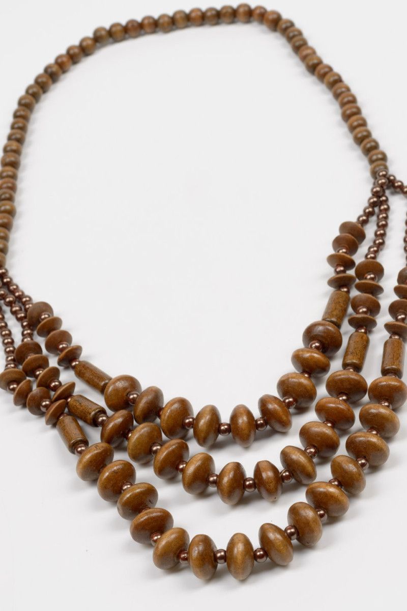 Деревянные бусы Харипурна