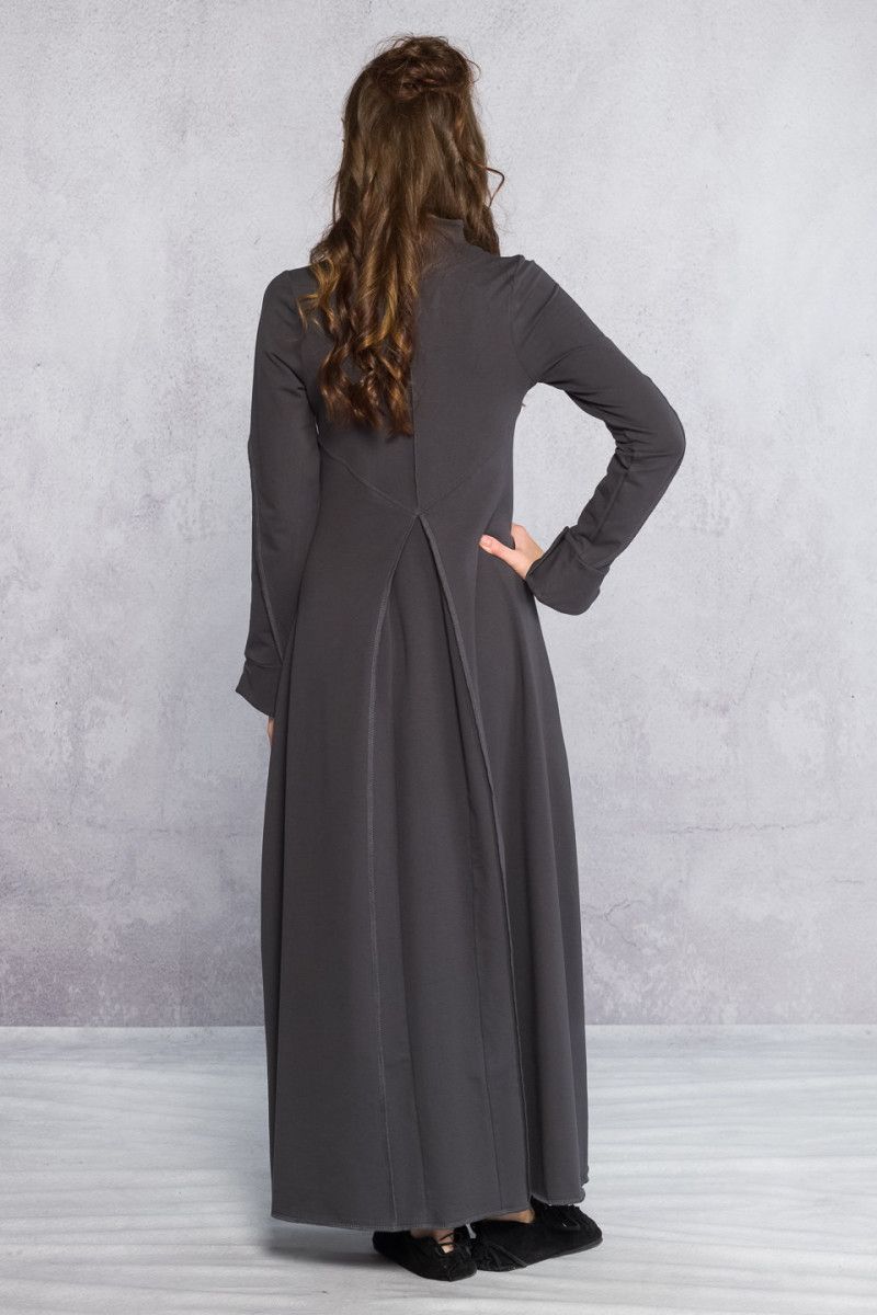 Женское серое платье Тео