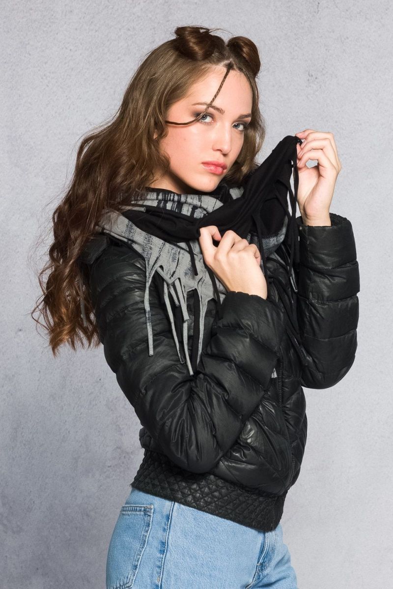 Шарф женский Ночные цветы