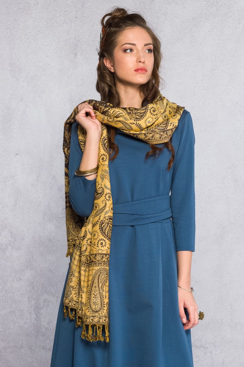 Кашемировый шарф на шею Калистегия