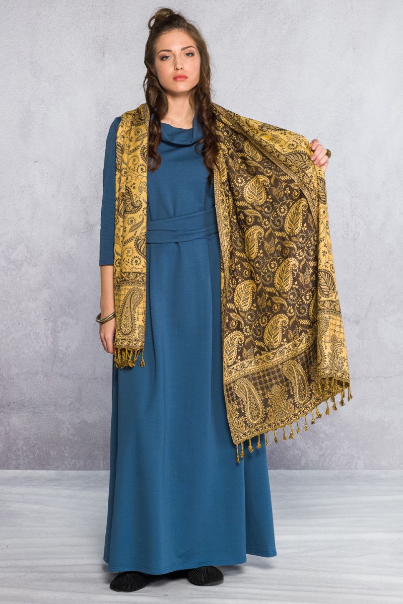 Кашемировый шарф на шею Калистегия