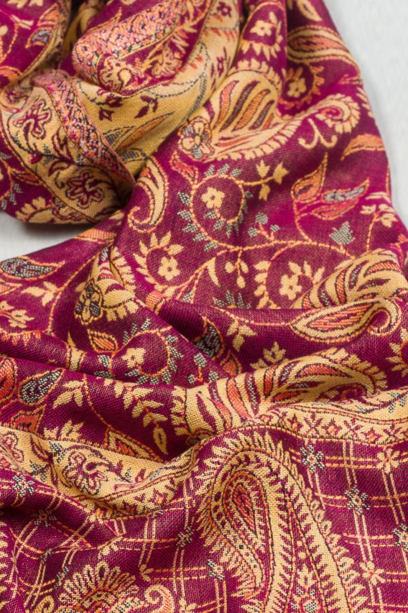 Кашемировый шарф Агератум