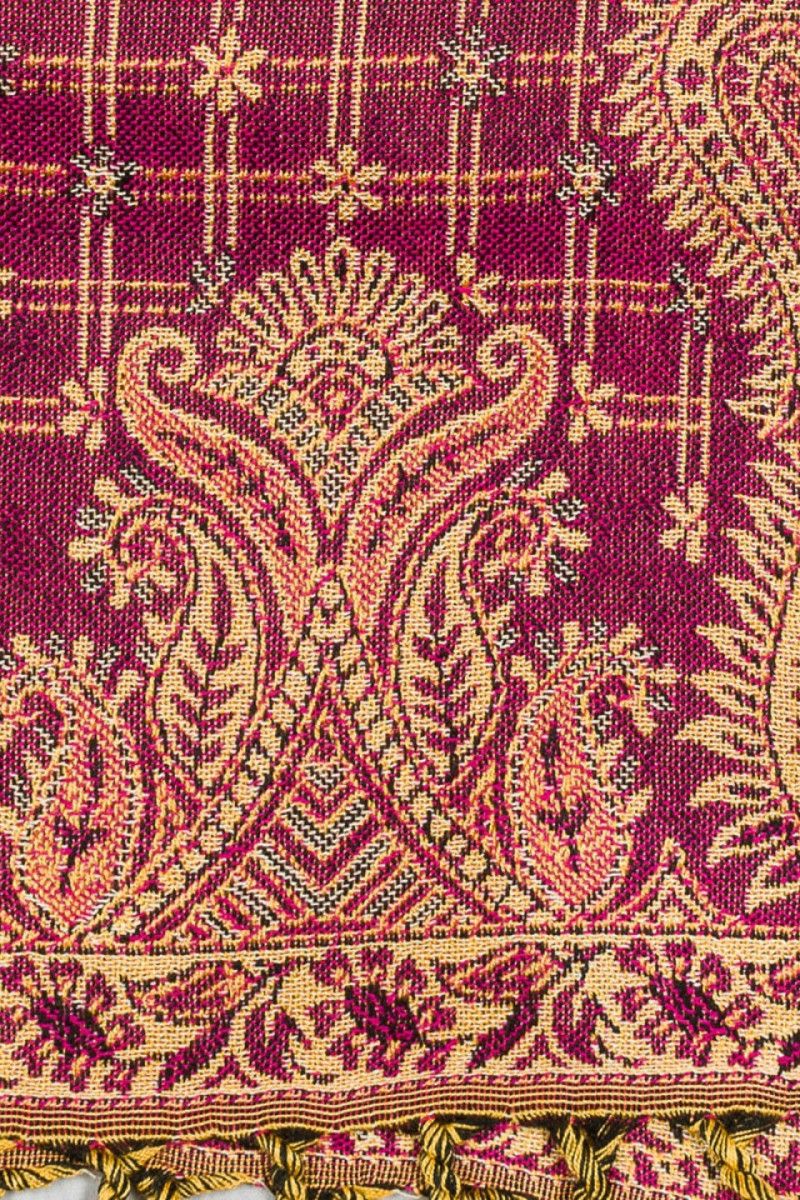 Кашемировый шарф Агератум