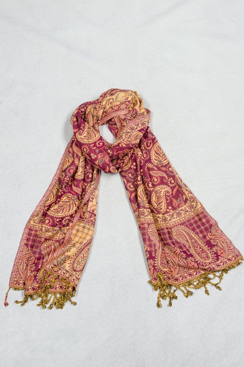 Кашемировый шарф Агератум