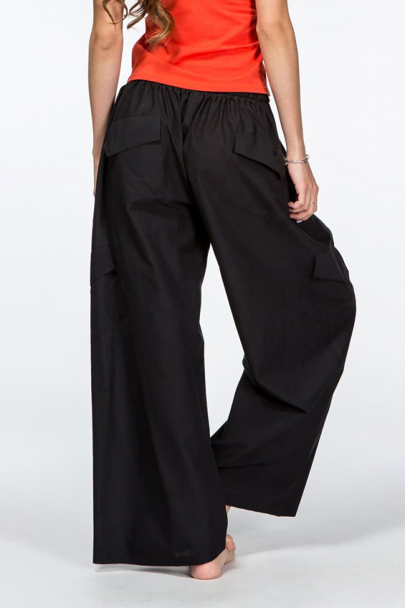 Черные широкие штаны Кобальт