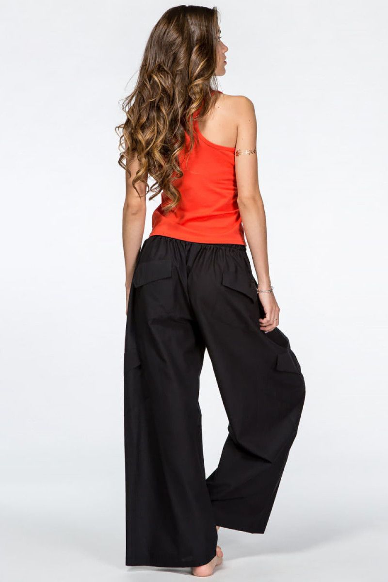 Черные широкие штаны Кобальт