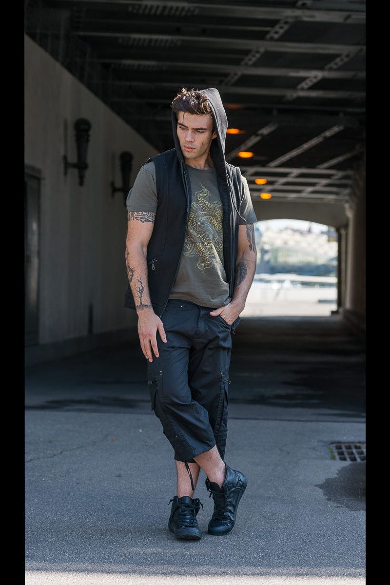 Авторские мужские шорты Сенсей