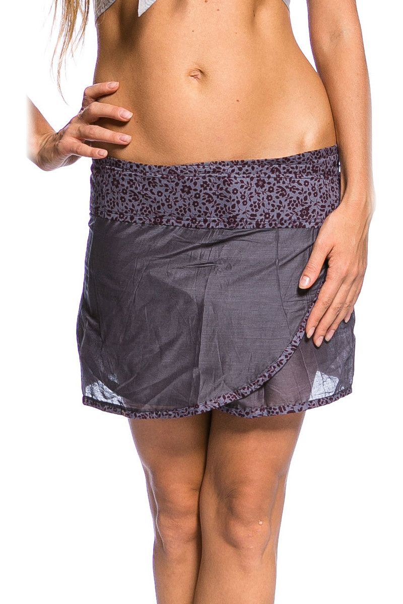 Юбка мини серая Мерриконе