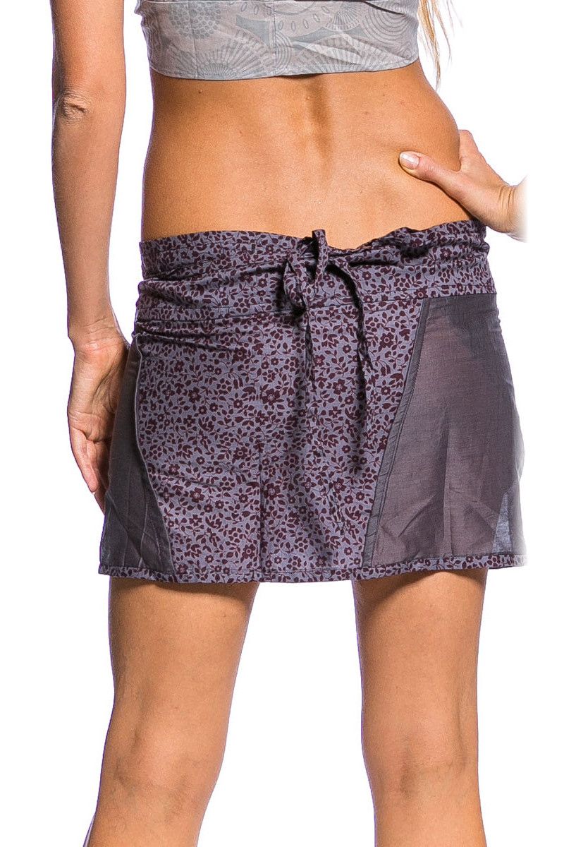 Юбка мини серая Мерриконе