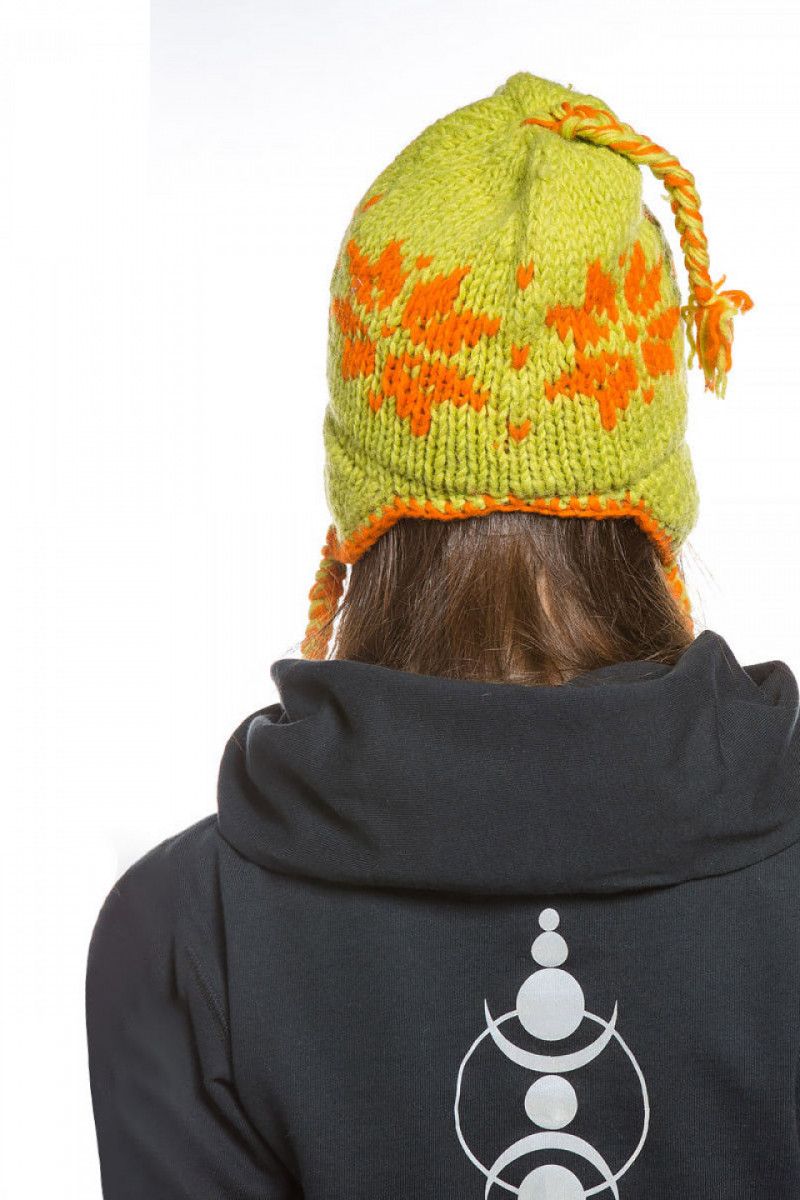 Теплая шапка Снежинка